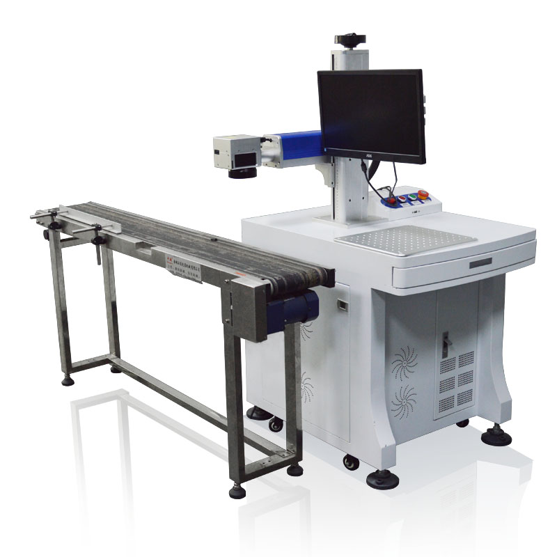 flying-fiber-laser-marking-printing-machine-30w لیزر خط تولید